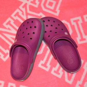Purple Crocs